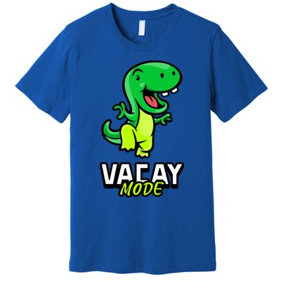 Funny Vacay Mode Cute Dinosaur Family Vacation Hawaii Dino Gift Premium T-Shirt