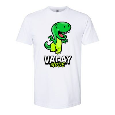 Funny Vacay Mode Cute Dinosaur Family Vacation Hawaii Dino Gift Softstyle CVC T-Shirt