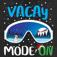Funny Vacay Mode On Cute Snow Matching Family Vacation Gift Cool Comfort Performance Bucket Hat