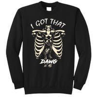 Funny Viral Meme I Got That Dog In Me Skeleton Chihuahua Sweatshirt