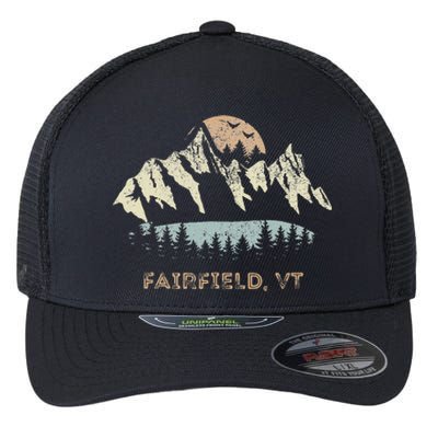 Fairfield Vermont Mountain Sunset Sunrise Vt Flexfit Unipanel Trucker Cap