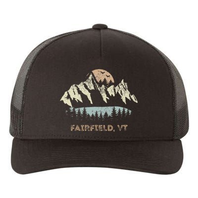 Fairfield Vermont Mountain Sunset Sunrise Vt Yupoong Adult 5-Panel Trucker Hat