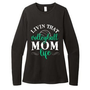 Funny Volleyball Mom Gift Livin That Volleyball Life Funny Gift Womens CVC Long Sleeve Shirt