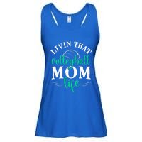 Funny Volleyball Mom Gift Livin That Volleyball Life Funny Gift Ladies Essential Flowy Tank