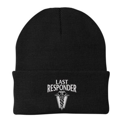Funny Vintage Mortician Mortuary Last Responder Beanie