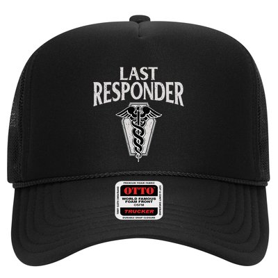 Funny Vintage Mortician Mortuary Last Responder Trucker Hat