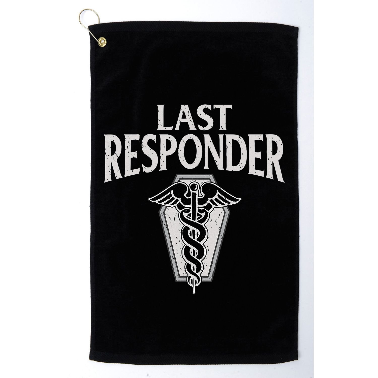 Funny Vintage Mortician Mortuary Last Responder Golf Towel