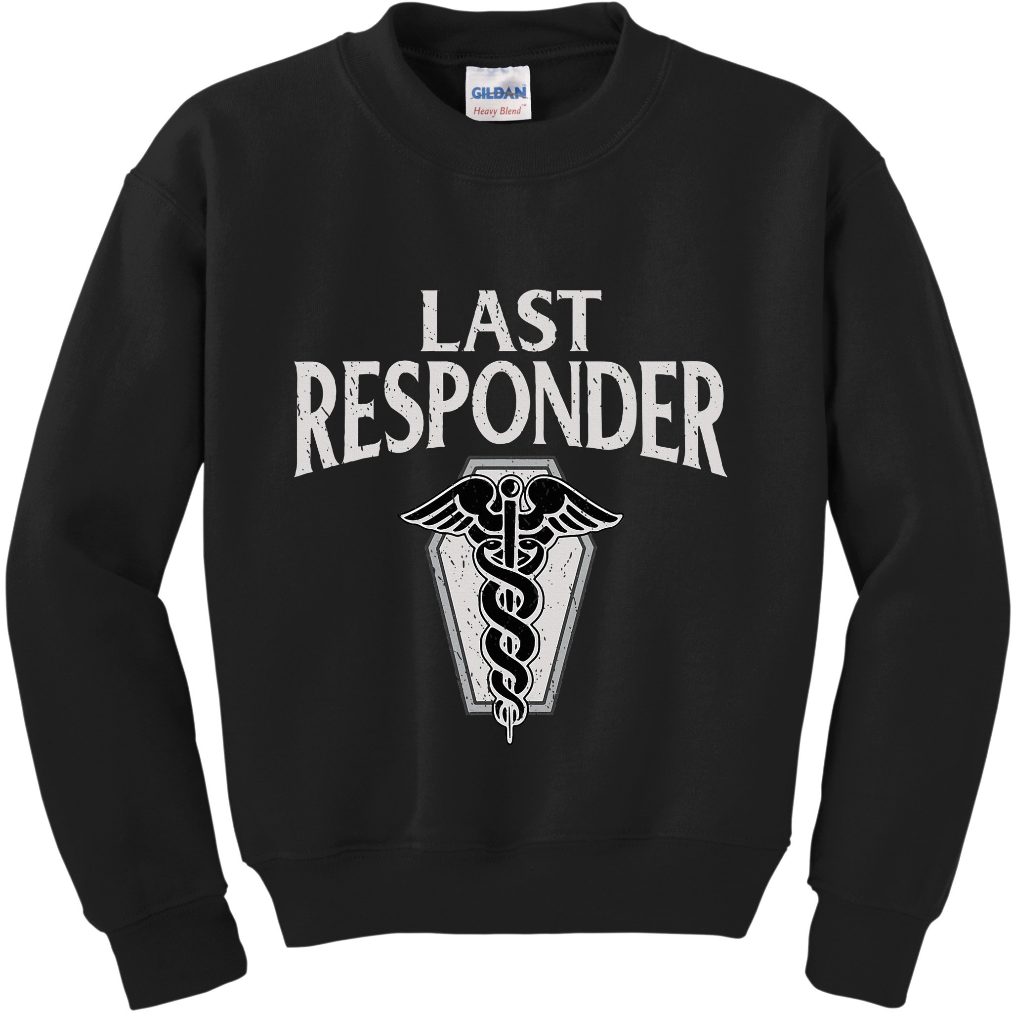 Funny Vintage Mortician Mortuary Last Responder Kids Sweatshirt