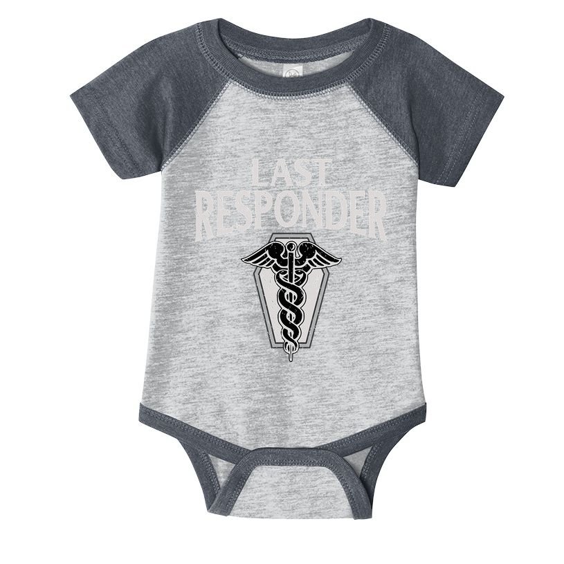 Funny Vintage Mortician Mortuary Last Responder Infant Baby Jersey Bodysuit