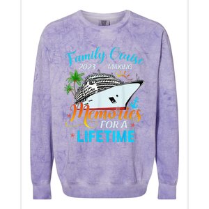 Family Vacation Making Memories For A Lifetime Colorblast Crewneck Sweatshirt