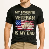 Father Veterans My Favorite Veteran Is My Dad Us Flag Cooling Performance Crew T-Shirt