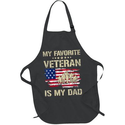 Father Veterans My Favorite Veteran Is My Dad Us Flag Apron