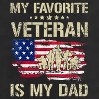 Father Veterans My Favorite Veteran Is My Dad Us Flag Beanie