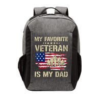 Father Veterans My Favorite Veteran Is My Dad Us Flag Vector Backpack