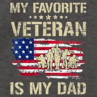 Father Veterans My Favorite Veteran Is My Dad Us Flag Vector Backpack