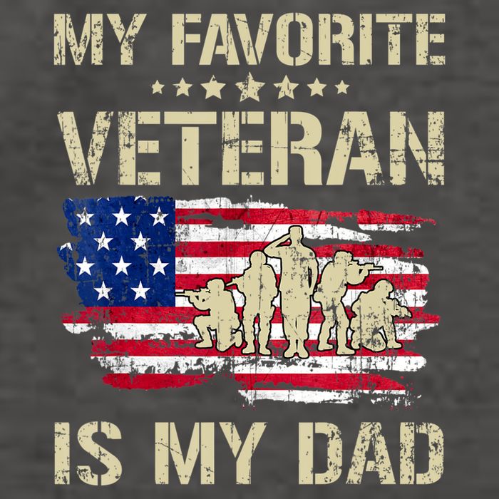 Father Veterans My Favorite Veteran Is My Dad Us Flag Vector Backpack