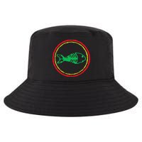 Fishbones Valentine Mardi Gras Patrick Fish Store Cool Comfort Performance Bucket Hat