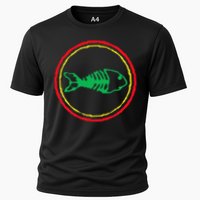 Fishbones Valentine Mardi Gras Patrick Fish Store Cooling Performance Crew T-Shirt
