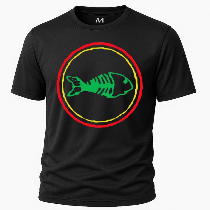 Fishbones Valentine Mardi Gras Patrick Fish Store Cooling Performance Crew T-Shirt