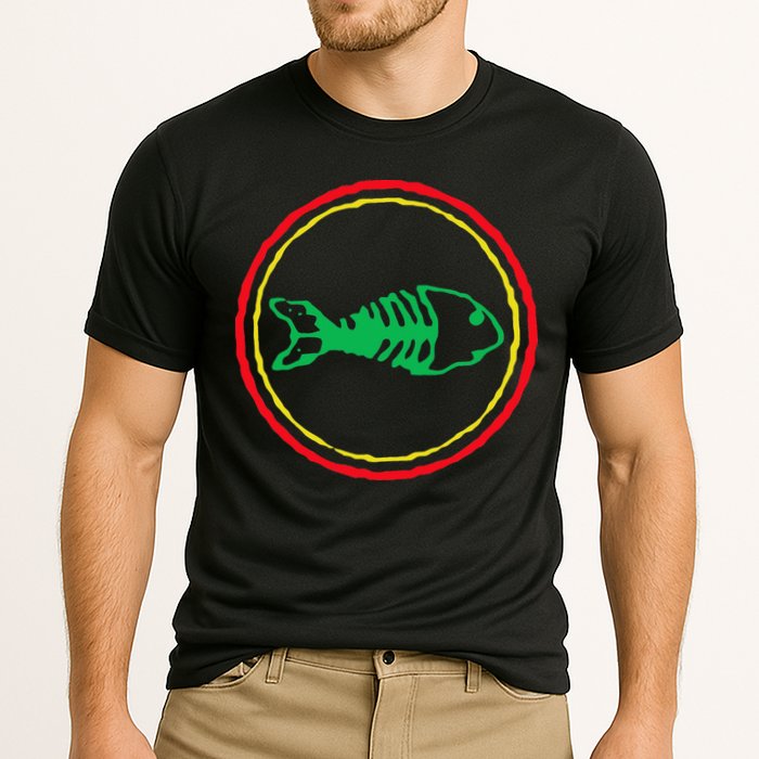 Fishbones Valentine Mardi Gras Patrick Fish Store Cooling Performance Crew T-Shirt