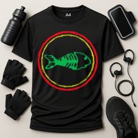 Fishbones Valentine Mardi Gras Patrick Fish Store Cooling Performance Crew T-Shirt