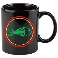 Fishbones Valentine Mardi Gras Patrick Fish Store 11oz C Handle Ceramic Mug