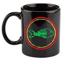 Fishbones Valentine Mardi Gras Patrick Fish Store 11oz C Handle Ceramic Mug