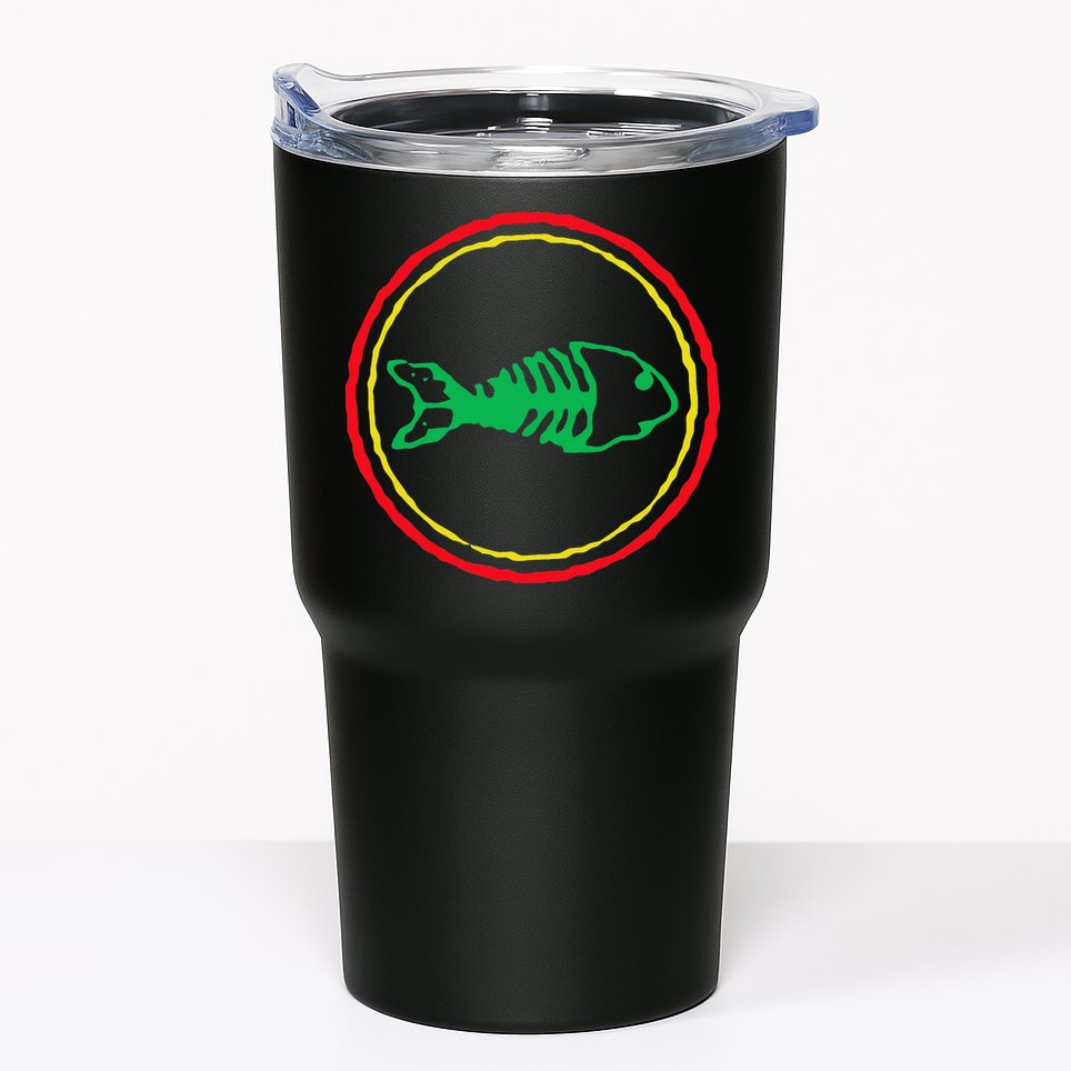 Fishbones Valentine Mardi Gras Patrick Fish Store Tumbler