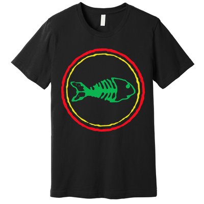 Fishbones Valentine Mardi Gras Patrick Fish Store Premium T-Shirt