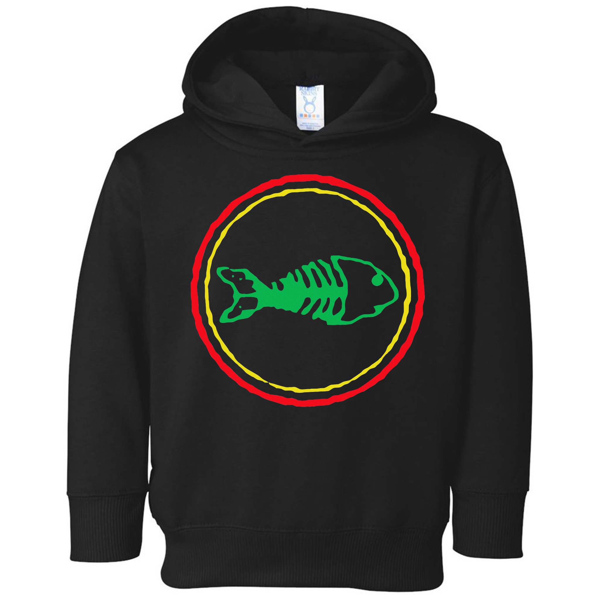 Fishbones Valentine Mardi Gras Patrick Fish Store Toddler Hoodie