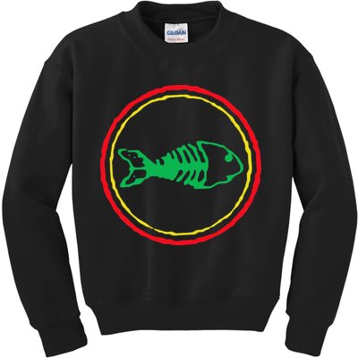 Fishbones Valentine Mardi Gras Patrick Fish Store Kids Sweatshirt