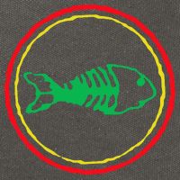 Fishbones Valentine Mardi Gras Patrick Fish Store Cotton Canvas Backpack