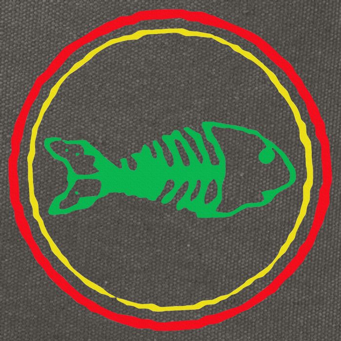 Fishbones Valentine Mardi Gras Patrick Fish Store Cotton Canvas Backpack