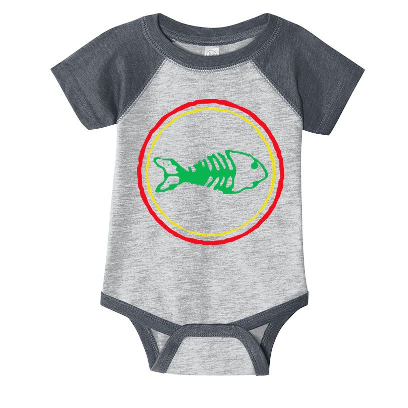 Fishbones Valentine Mardi Gras Patrick Fish Store Infant Baby Jersey Bodysuit