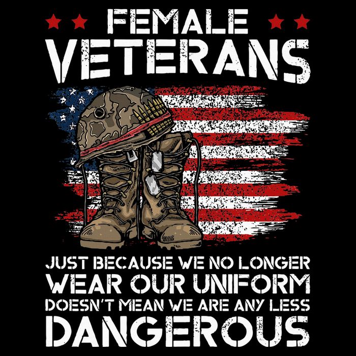 Female Veterans Not Any Less Dangerous Cooling Performance Crew T-Shirt