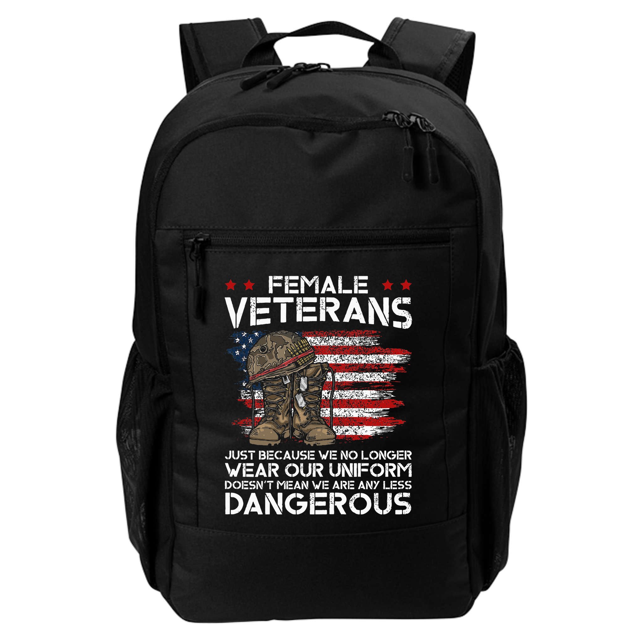 Female Veterans Not Any Less Dangerous Backpack
