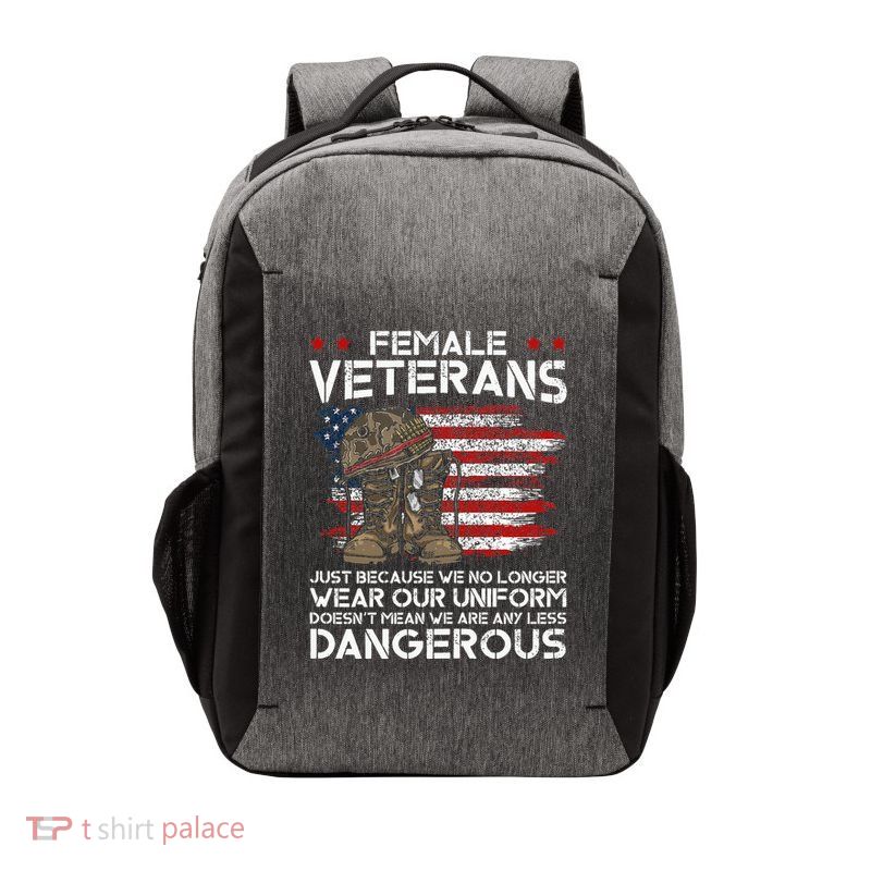 Female Veterans Not Any Less Dangerous Vector Backpack