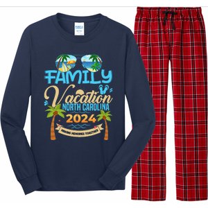 Family Vacation North Carolina 2024 Summer Vacation 2024 Long Sleeve Pajama Set