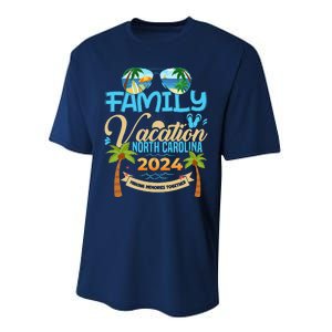 Family Vacation North Carolina 2024 Summer Vacation 2024 Performance Sprint T-Shirt