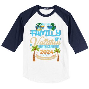 Family Vacation North Carolina 2024 Summer Vacation 2024 Baseball Sleeve Shirt