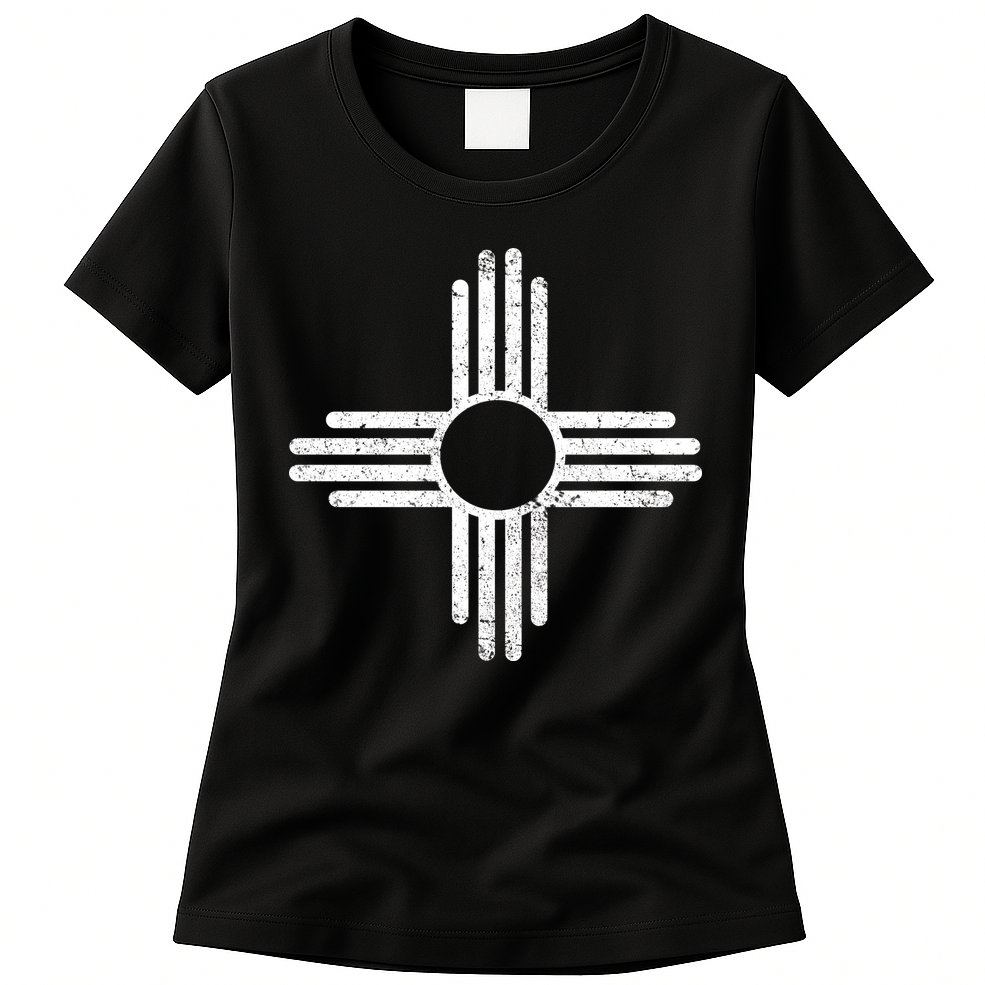 Funny Vintage New Mexico Flag Symbol Womens T-Shirt