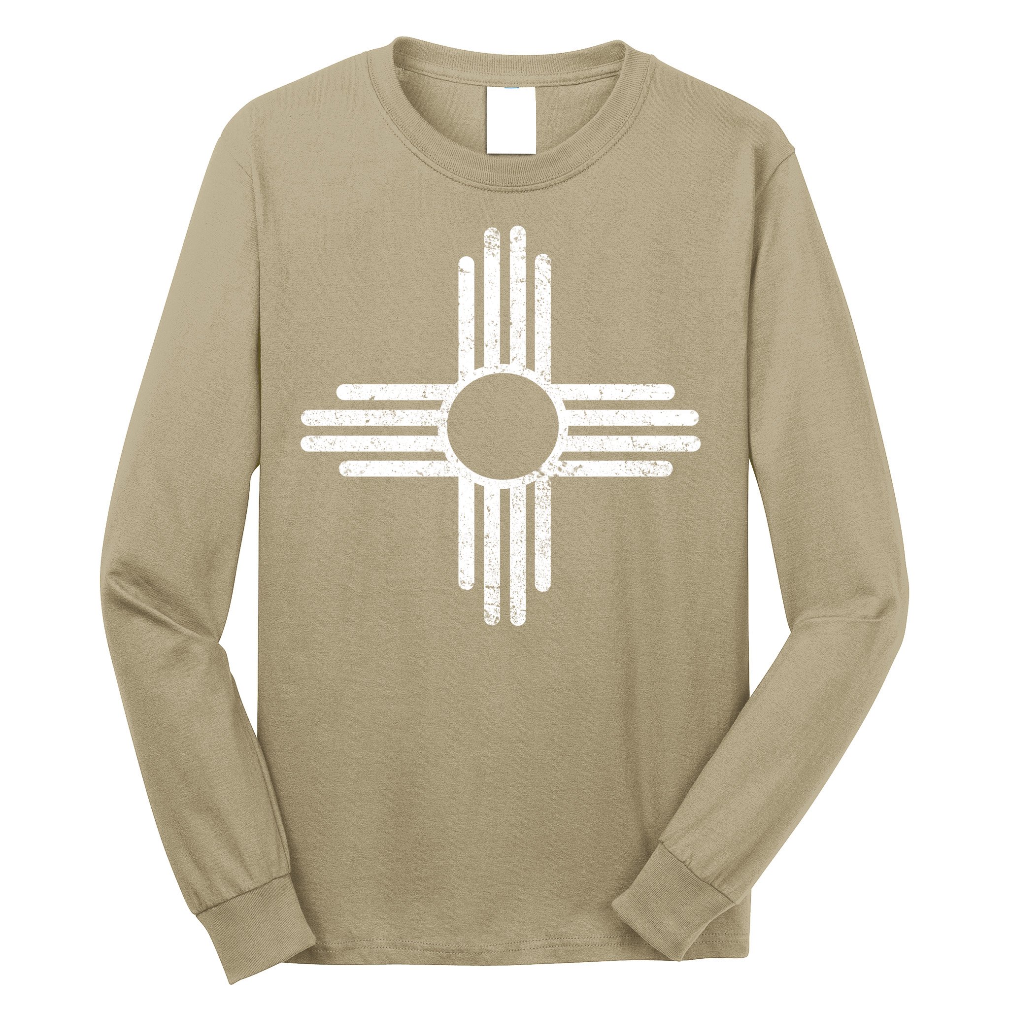Funny Vintage New Mexico Flag Symbol Long Sleeve Shirt