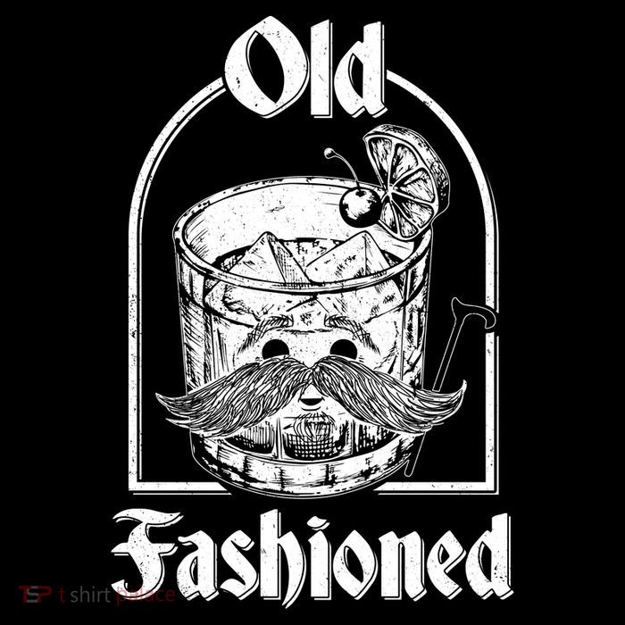 Funny Vintage Old Fashion Drink 7-Panel Snapback Hat