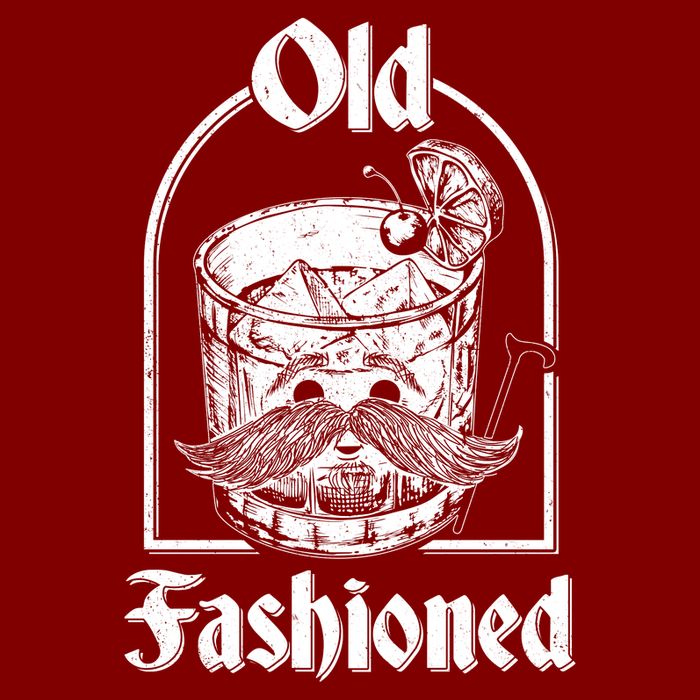 Funny Vintage Old Fashion Drink Apron