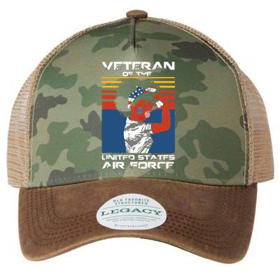 Female Veteran Of The United States Air Force, USAF Veteran Legacy Tie Dye Trucker Hat