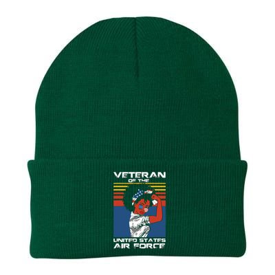 Female Veteran Of The United States Air Force, USAF Veteran Knit Cap Winter Beanie