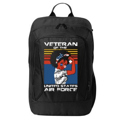 Female Veteran Of The United States Air Force, USAF Veteran City Backpack