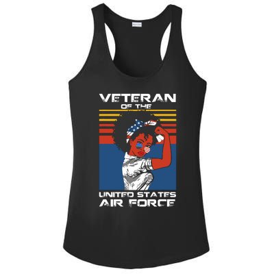 Female Veteran Of The United States Air Force, USAF Veteran Ladies PosiCharge Competitor Racerback Tank