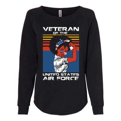 Female Veteran Of The United States Air Force, USAF Veteran Womens California Wash Sweatshirt