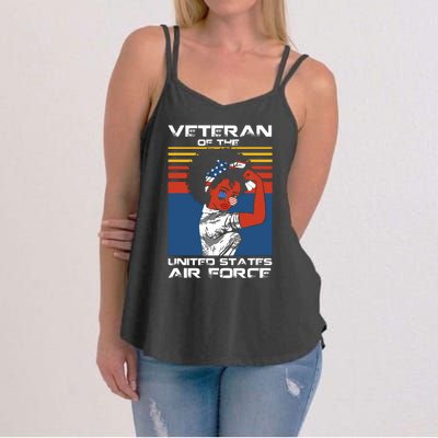 Female Veteran Of The United States Air Force, USAF Veteran Women's Strappy Tank